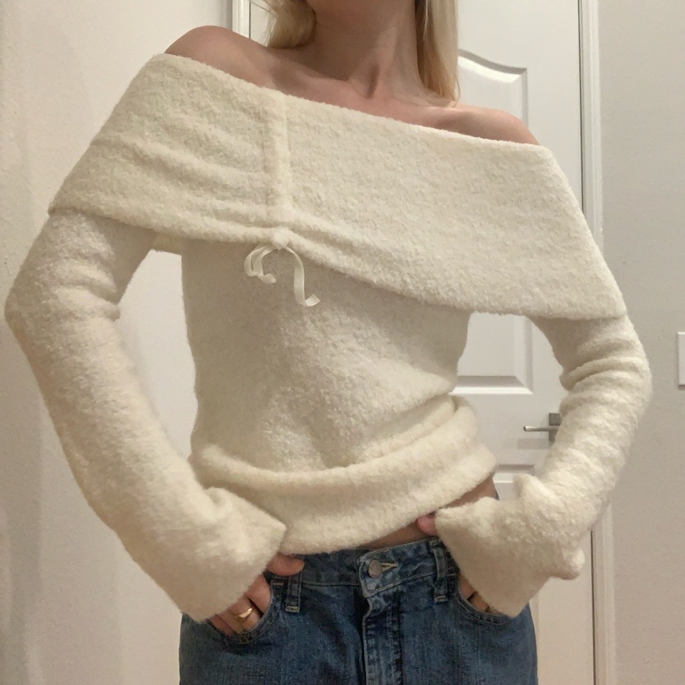 Moda International Off the Shoulder Sweater